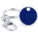 Llavero con moneda para carro personalizado azul