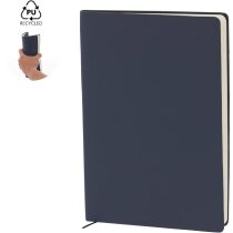Cuaderno personalizado Lazox PU reciclado 80 hojas crema marcapáginas