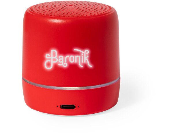Altavoz personalizado con logo iluminado Kucher detalle 2
