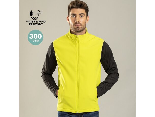 Chaleco Balmax unisex con bolsillos fabricado en soft shell barato