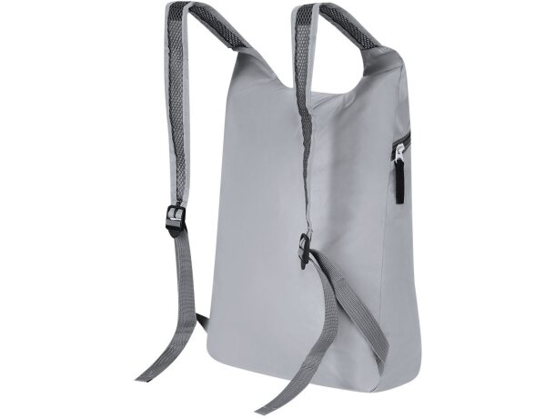 Mochila plegable Cladox de poliéster reciclado con reflectantes detalle 3