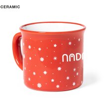 Taza grabada con logo impreso sobre cerámica