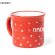 Taza vintage publicitaria cerámica 280ml diseño navideño gris