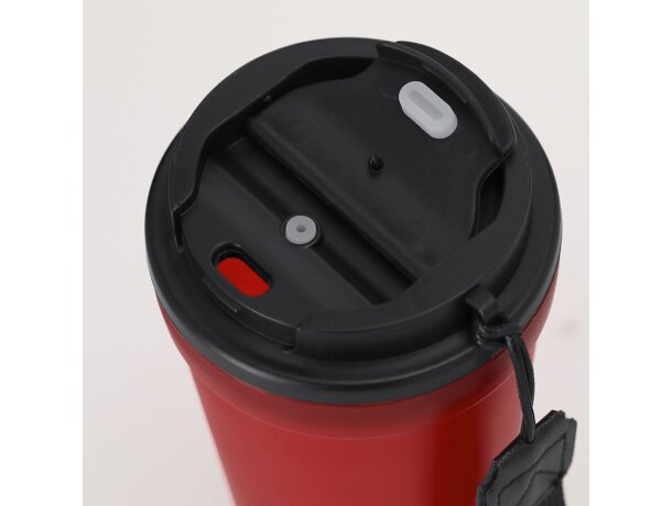 Vaso Kyndo 360ml de pp reciclado con tapa hermética y asa detalle 4