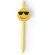 Bolígrafo amarillo con emoticono