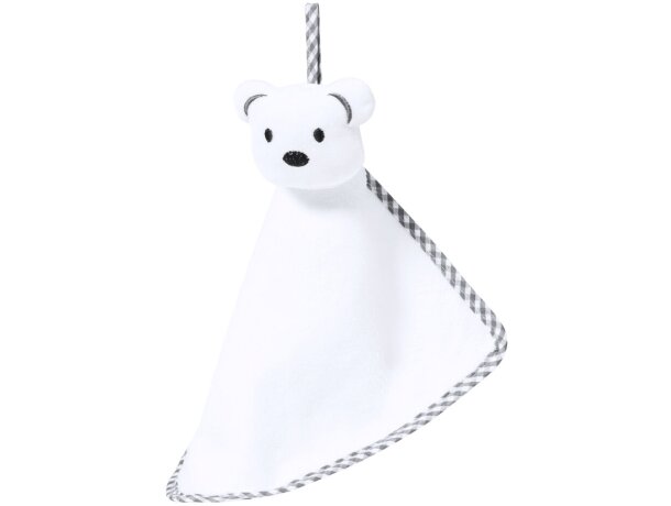 Doudou Turam blanco con asa de transporte y bordado detalle 2