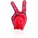 Mano animación reutilizable personalizado rojo