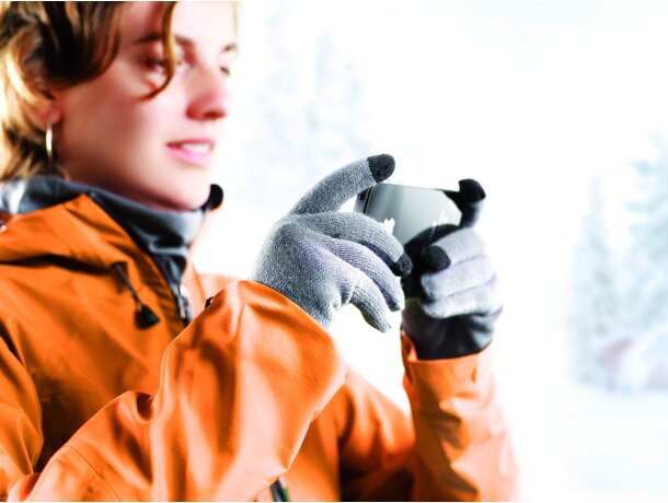 Guantes para adultos con dedos táctiles