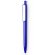 Bolígrafo de colores con clip blanco azul