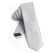 Corbata sencilla de poliester blanca personalizada