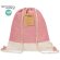 Mochila saco con logotipo de color natural algodón reciclado 120 g/m2 Vexira detalle 1