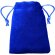 Bolsa Hidra de antelina para detalles y regalos azul