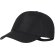 Gorra Dibux de poliéster rpet con protección upf50 Negro