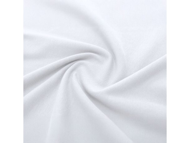 Polo blanco Chaplin adulto de algodón ring spun 200 g/m² detalle 5