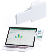 Soporte Beltrak con pinza para smartphone blanco