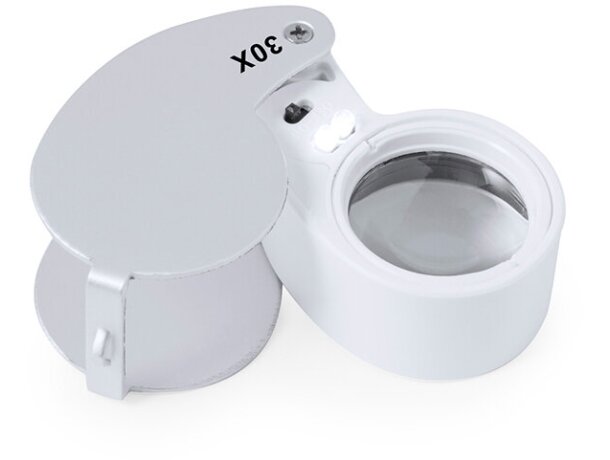 Lupa plegable Nunky 30x con iluminación LED y estuche detalle 3