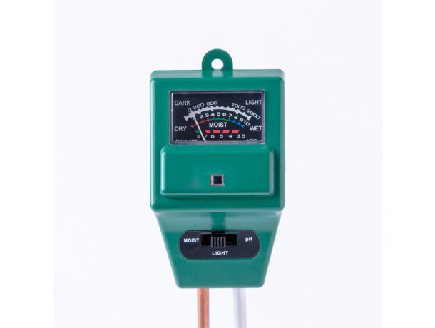 Combitester Pyrom medidor suelo 3 en 1 pH humedad luz detalle 4