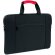 Portadocumentos negro con asa de color personalizado rojo
