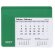 Alfombrilla calendario Rendux con impresión sobre superficie PVC Verde