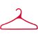 percha para ropa en colores translucidos personalizada roja