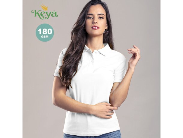 Polo Mujer Blanco "keya" Wps180 personalizada