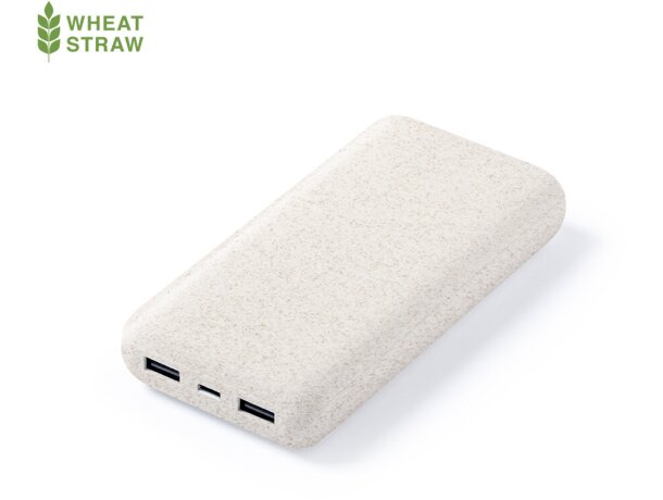 Batería externa personalizable 20000 mah de plástico reciclado detalle 1