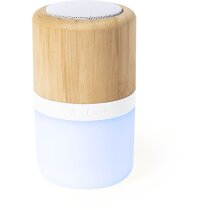 Altavoz publicitario Kevil bambú Bluetooth LED