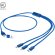 Cable cargador Clodan aluminio reciclado multiconector detalle 1