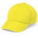 Gorra Karif de poliester de 5 paneles personalizada amarillo