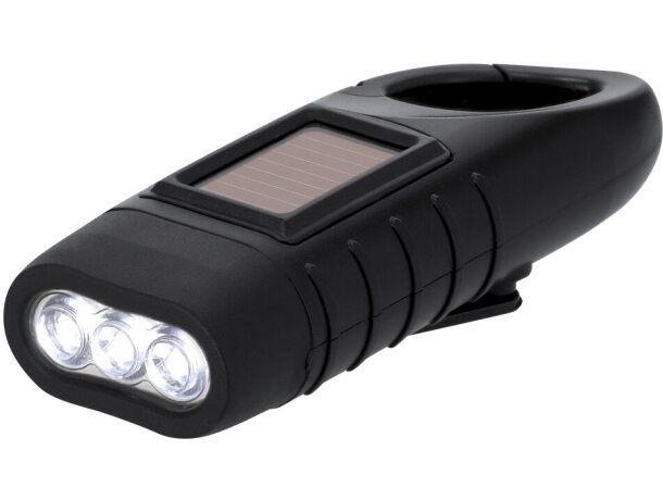 Linterna Trakip con carga solar y dinamo manual de ABS reciclado detalle 2