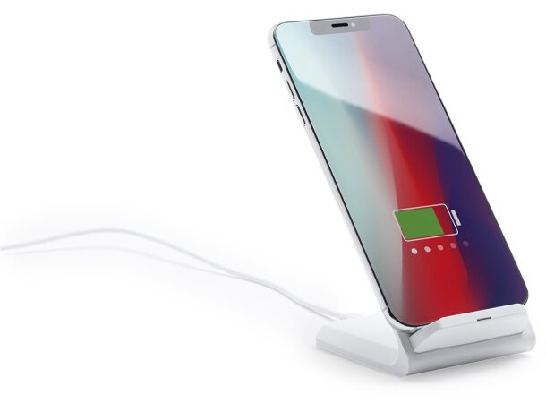 Cargador inalámbrico con logotipo soporte smartphone Tayil Rcs detalle 4