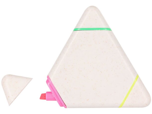 Marcador fluorescente Mocar de caña de trigo con tres colores detalle 3