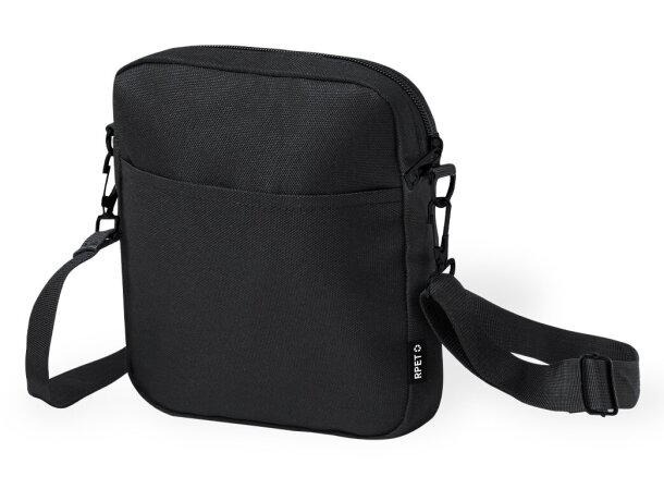 Bandolera Simun en poliéster reciclado RPET con cremallera detalle 2