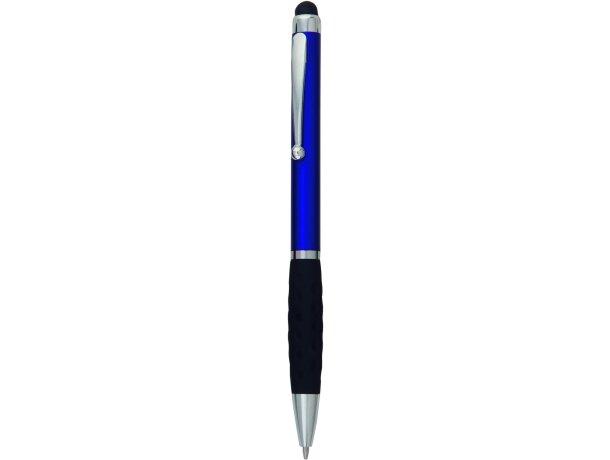 Bolígrafo personalizado puntero táctil Sagur azul