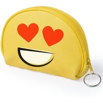 Monedero amarillo emoticono personalizado Monedero amarillo emoticono personalizado