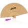 Abanico de madera de color natural personalizado natural