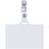 Identificador Kapok transparente con pinza metálica horizontal Transparente