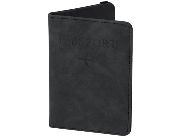 Funda pasaporte Jemax con protección RFID en PU reciclado detalle 2