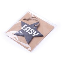 Adorno de árbol con colgador estrella de pizarra