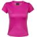 Camiseta deportiva transpirable para mujer 135 gr fucsia