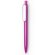 Bolígrafo de colores con clip blanco fucsia