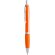 Bolígrafo Clexton en varios colores y acabado metalizado personalizado naranja