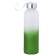 Botellas de agua de cristal personalizadas hielo degradado 500ml Nortalik Verde