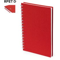 Libreta espiral publicitaria A5 RPET 300D 100 hojas microperforadas