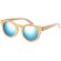 Gafas sol bambú natural lentes espejo UV400 Thezin