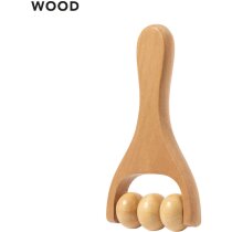 Masajeador tres rodillos madera natural Echem