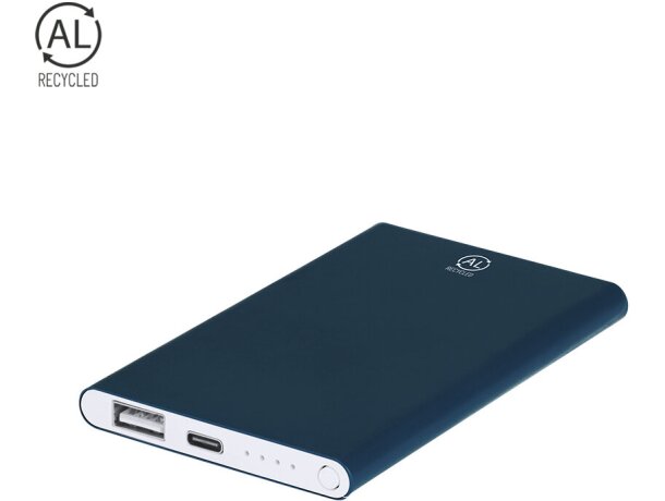 Power bank Backen aluminio reciclado 4000 mAh carga rápida detalle 1