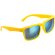 Gafas Bunner de sol con lente cuadrada personalizado amarillo