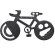 Multiherramienta con forma de bicicleta de acero Balint Negro