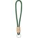 Llavero Walnut con cierre ajustable en bambú y cordón poliéster Verde oscuro